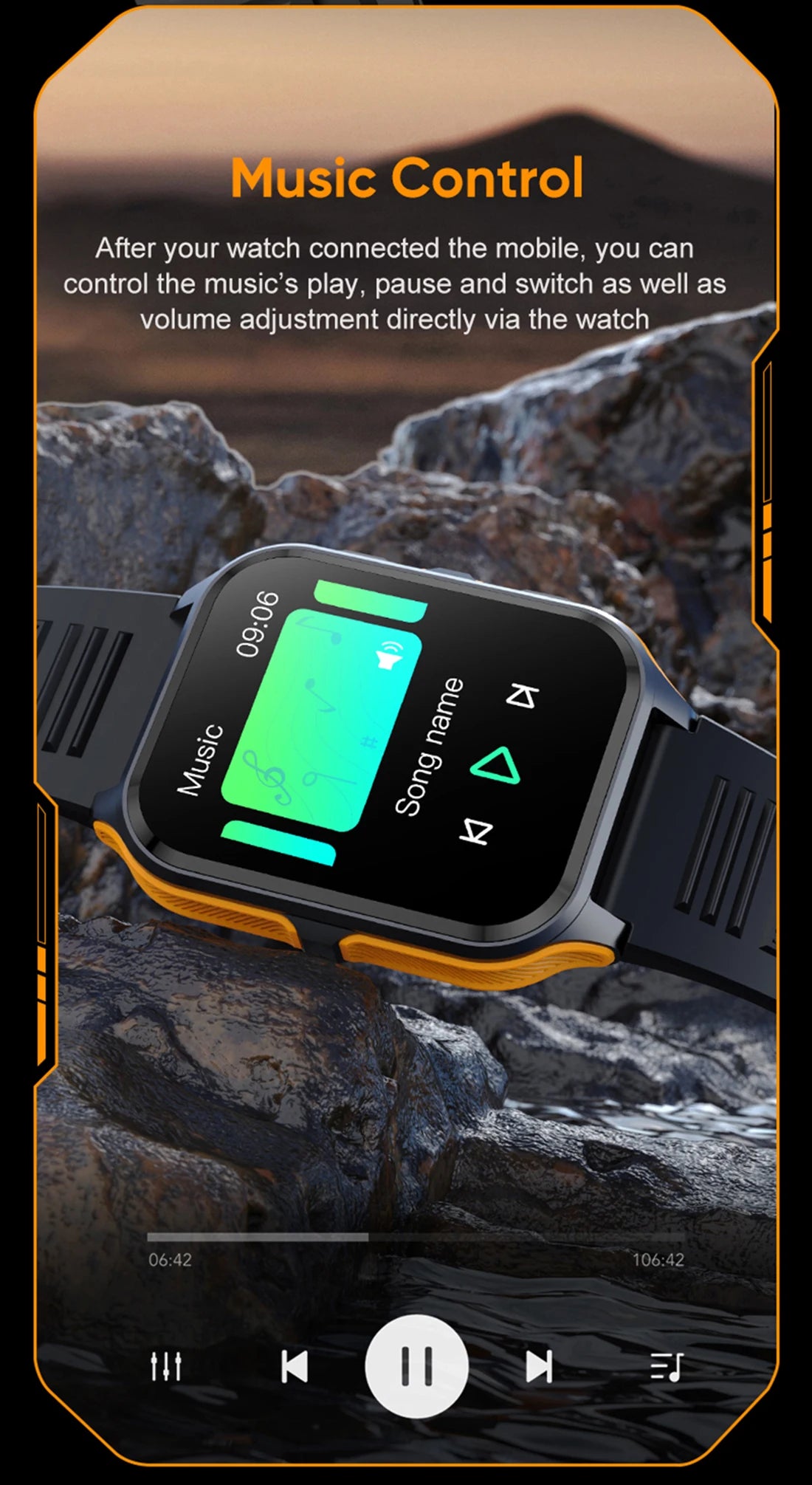 1.9'' Military Smartwatch for Men | Bluetooth Call, IP68 Waterproof, Fitness Tracker
