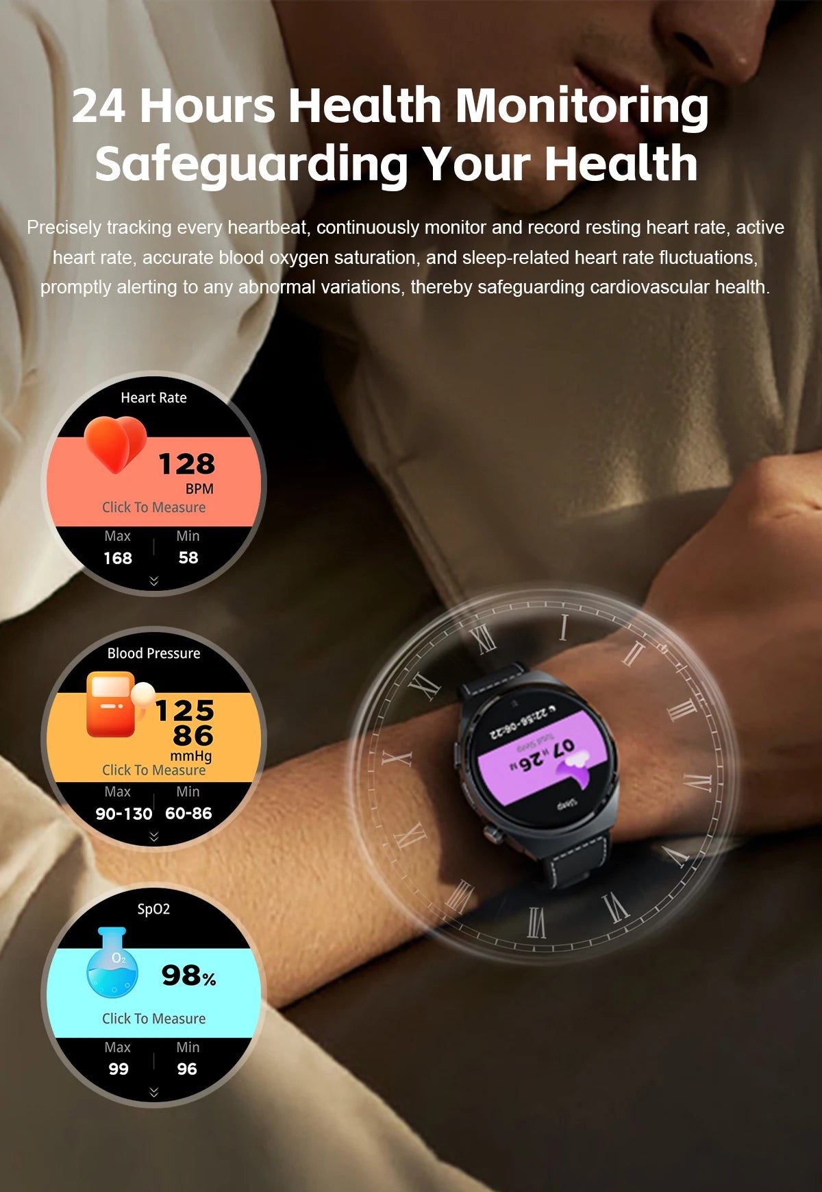 2-in-1 Smartwatch with TWS Earbuds: Bluetooth Call, Heart Rate, Blood Pressure Monitor