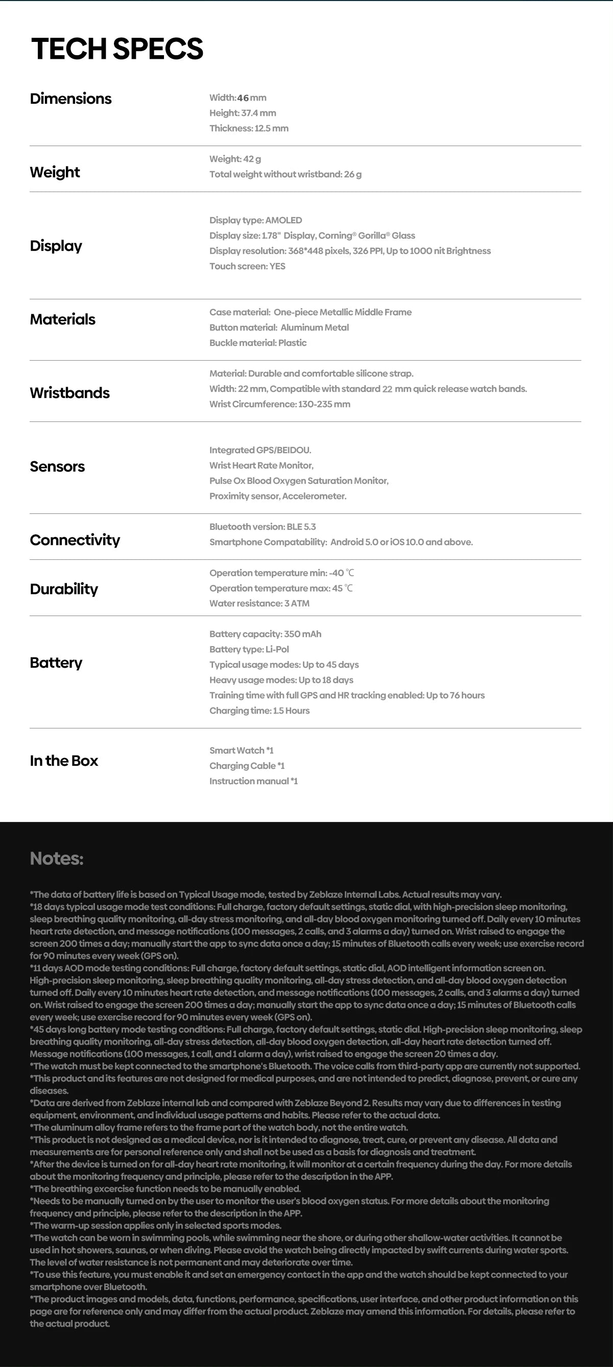 GPS Smartwatch | 1.78'' AMOLED Display, Alexa, Call Features, 3ATM Waterproof