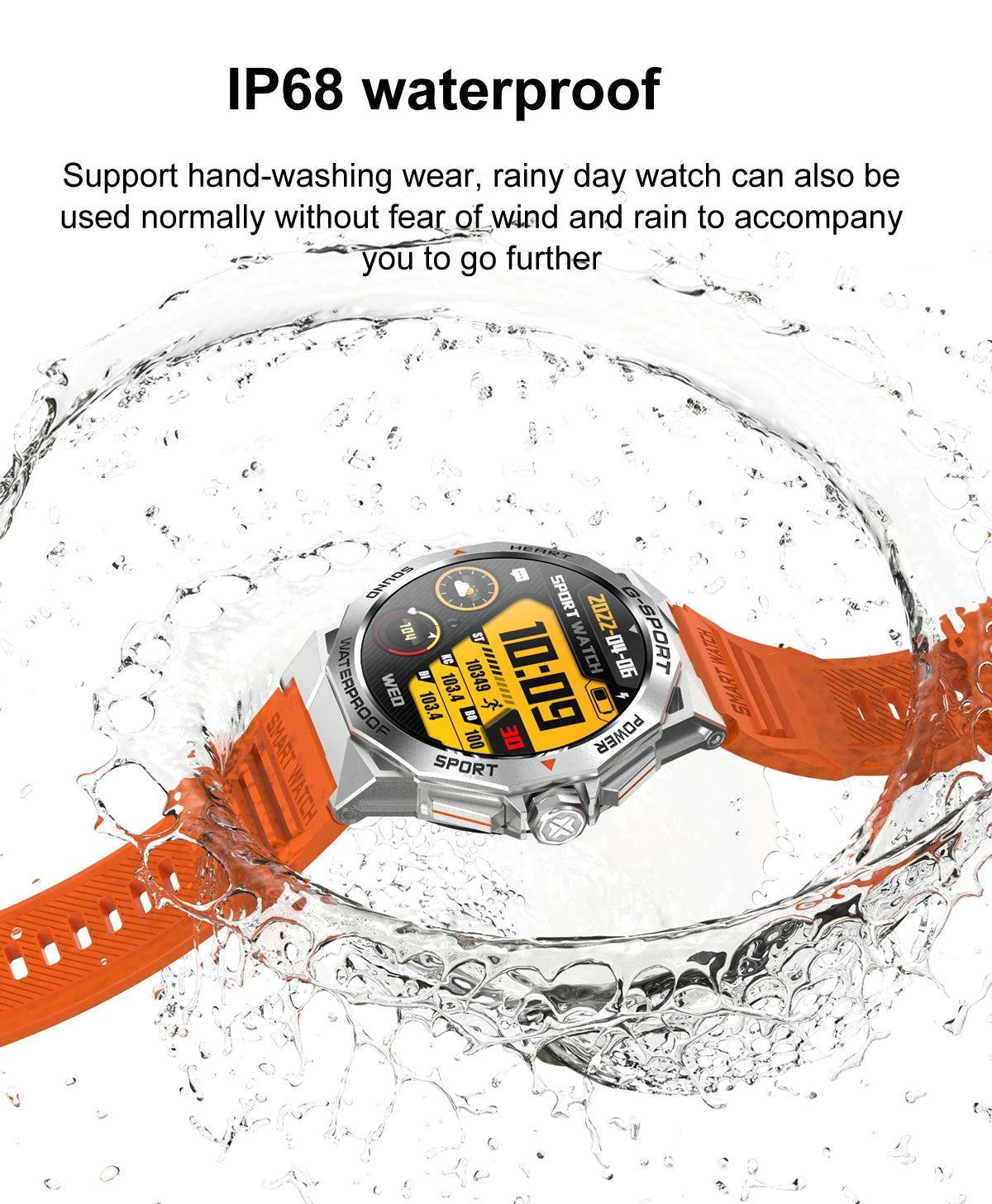 1.43" AMOLED Smart Watch for Men – Bluetooth Calls, Fitness Tracker, Heart Rate & Blood Pressure Monitor