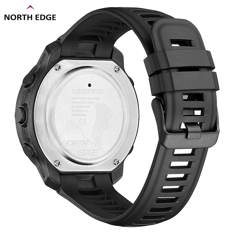 Carbon Fiber Men's Sports Watch | WR50M | Altimeter, Barometer, Compass.