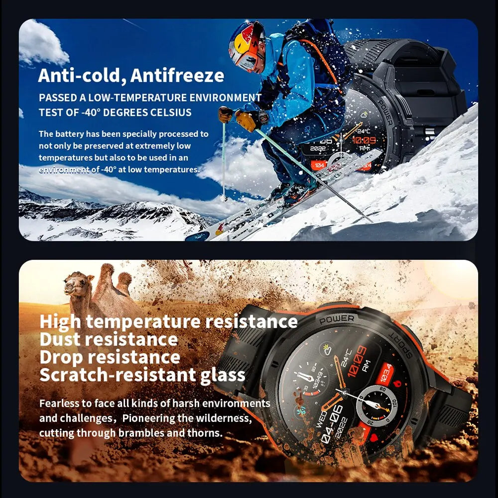 1.43" AMOLED Bluetooth Call Smartwatch | Heart Rate, Waterproof, Fitness Tracking for Android & iOS