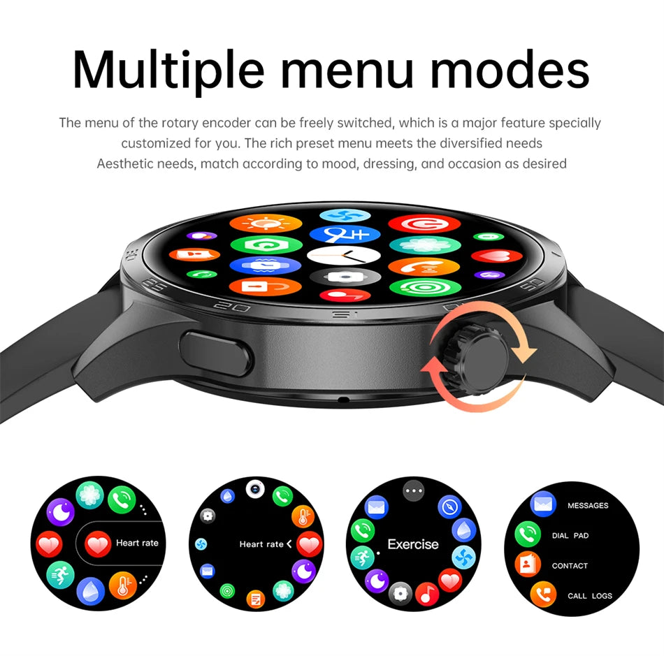 Smart Watch 5 Pro: AMOLED HD, Bluetooth Call, GPS, NFC, Fitness & Health Tracker