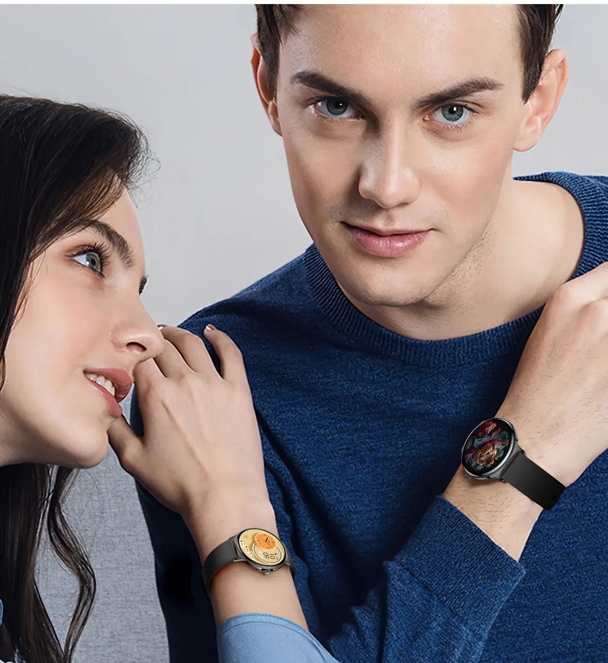 Ultra-Thin 1.43" Smart Watch HD AMOLED Screen Wireless Calling 100+ Sports Modes