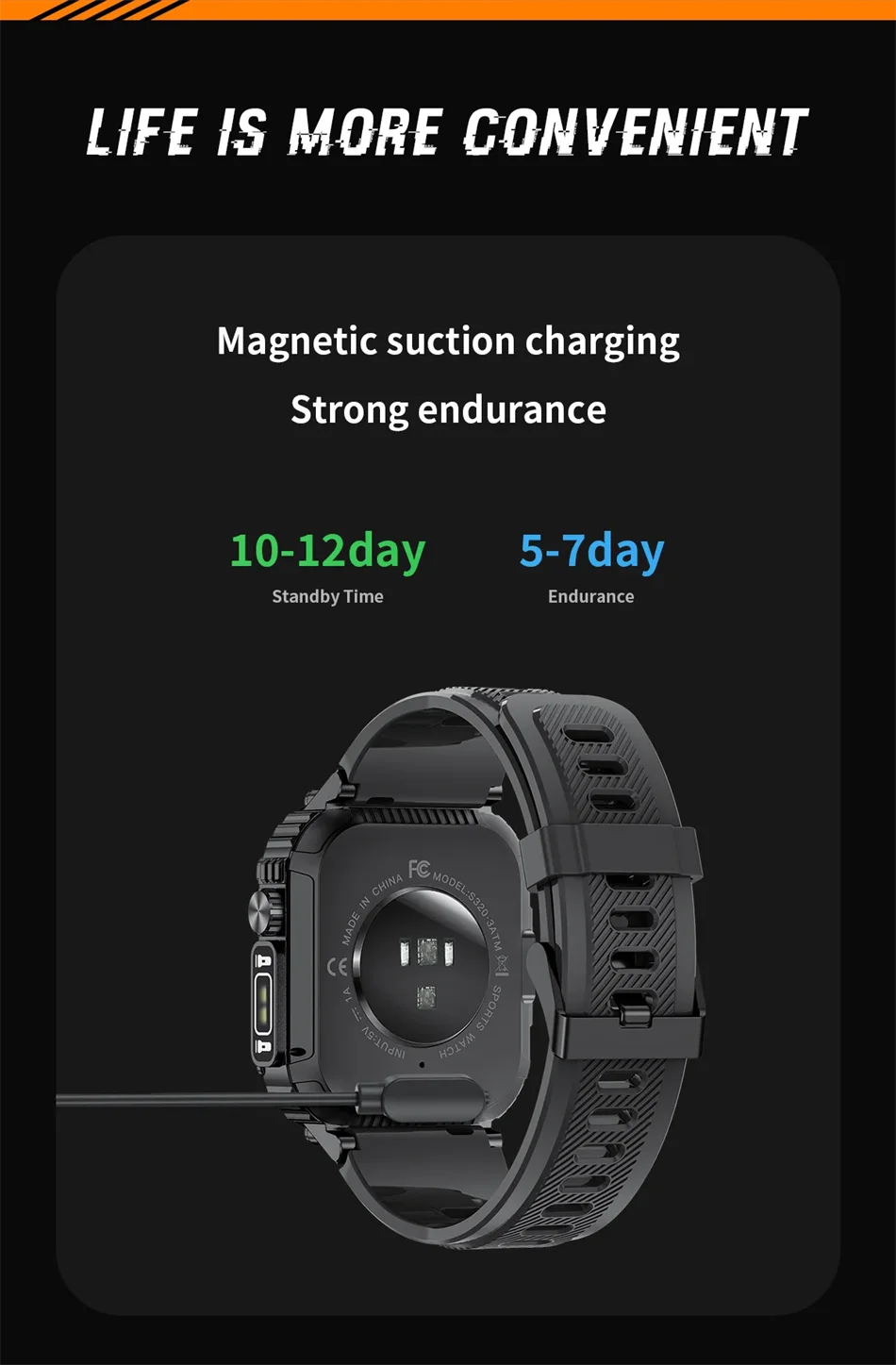 LIGE Military Men Smart Watch 2.02'' HD Screen LED Flashlight Compass Watches 3ATM Waterproof Outdoor Sports Smartwatch 2025 New