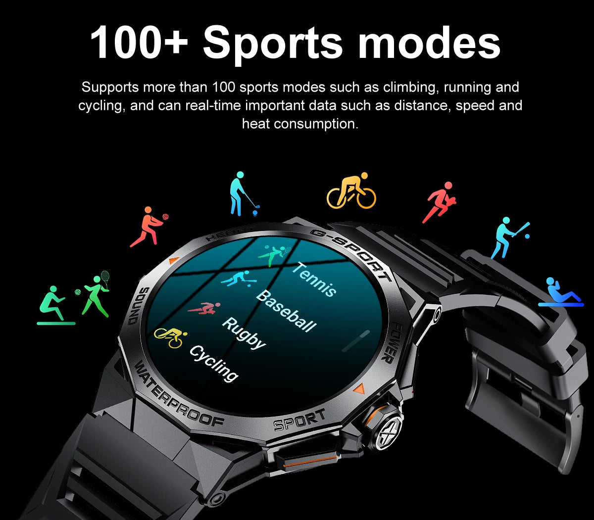 1.43" AMOLED Smart Watch for Men – Bluetooth Calls, Fitness Tracker, Heart Rate & Blood Pressure Monitor