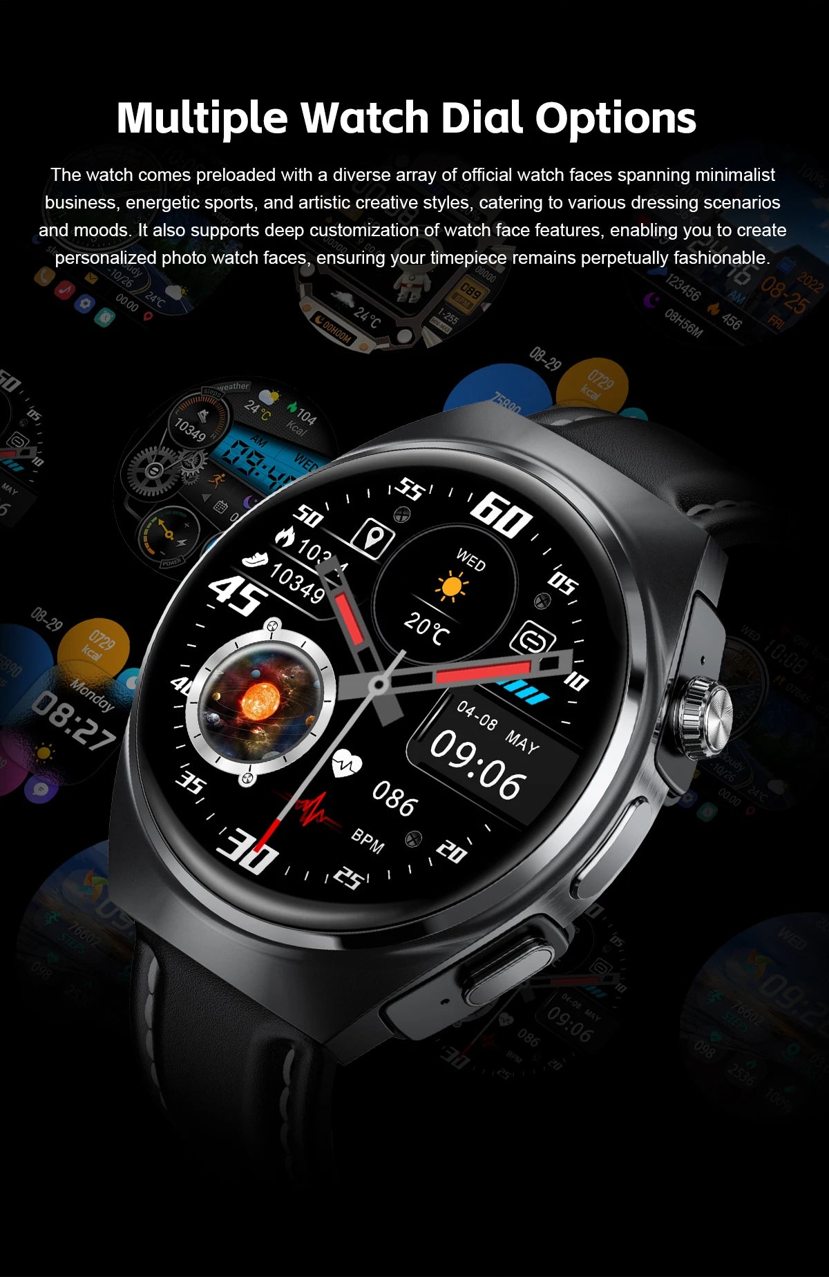 New Men’s Smart Watch & TWS Headset 2-in-1: Wireless Earbuds, Health Tracker, NFC, Sport & Fashion