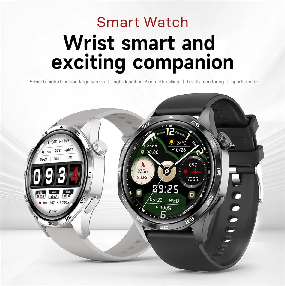 GPS Smartwatch Men 5 Pro AMOLED HD Bluetooth Call NFC Waterproof Heart Rate Fitness Watch