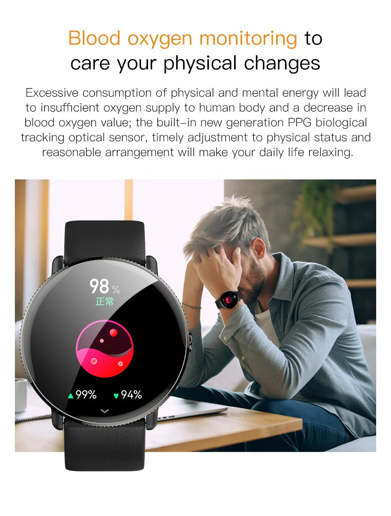 2024 Smartwatch Fitness Tracker with Bluetooth Call & IP68 Waterproof