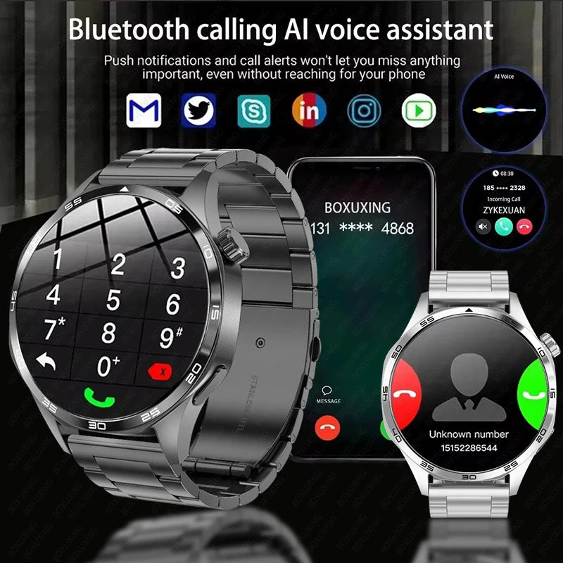 Smart Watch 5 Pro: AMOLED HD, Bluetooth Call, GPS, NFC, Fitness & Health Tracker