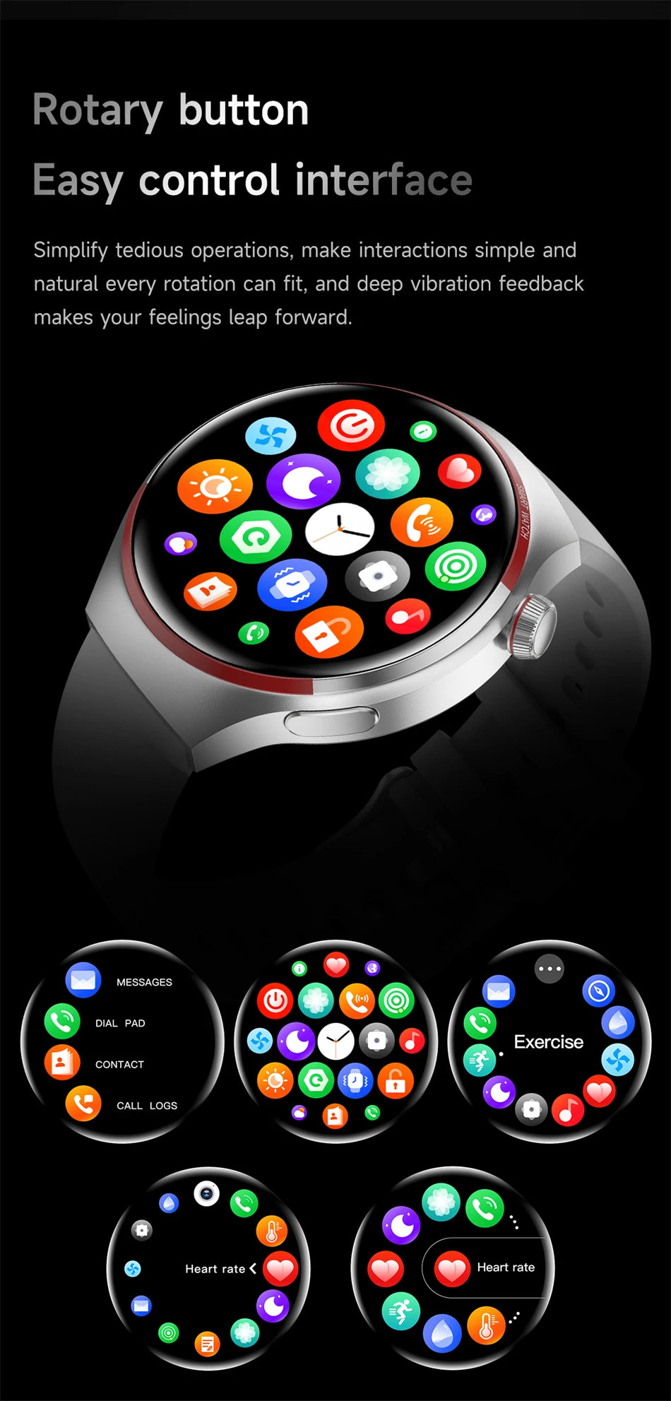 4 PRO Space Exploration Smartwatch HD GPS NFC Bluetooth Call Heart Rate & Fitness Tracker