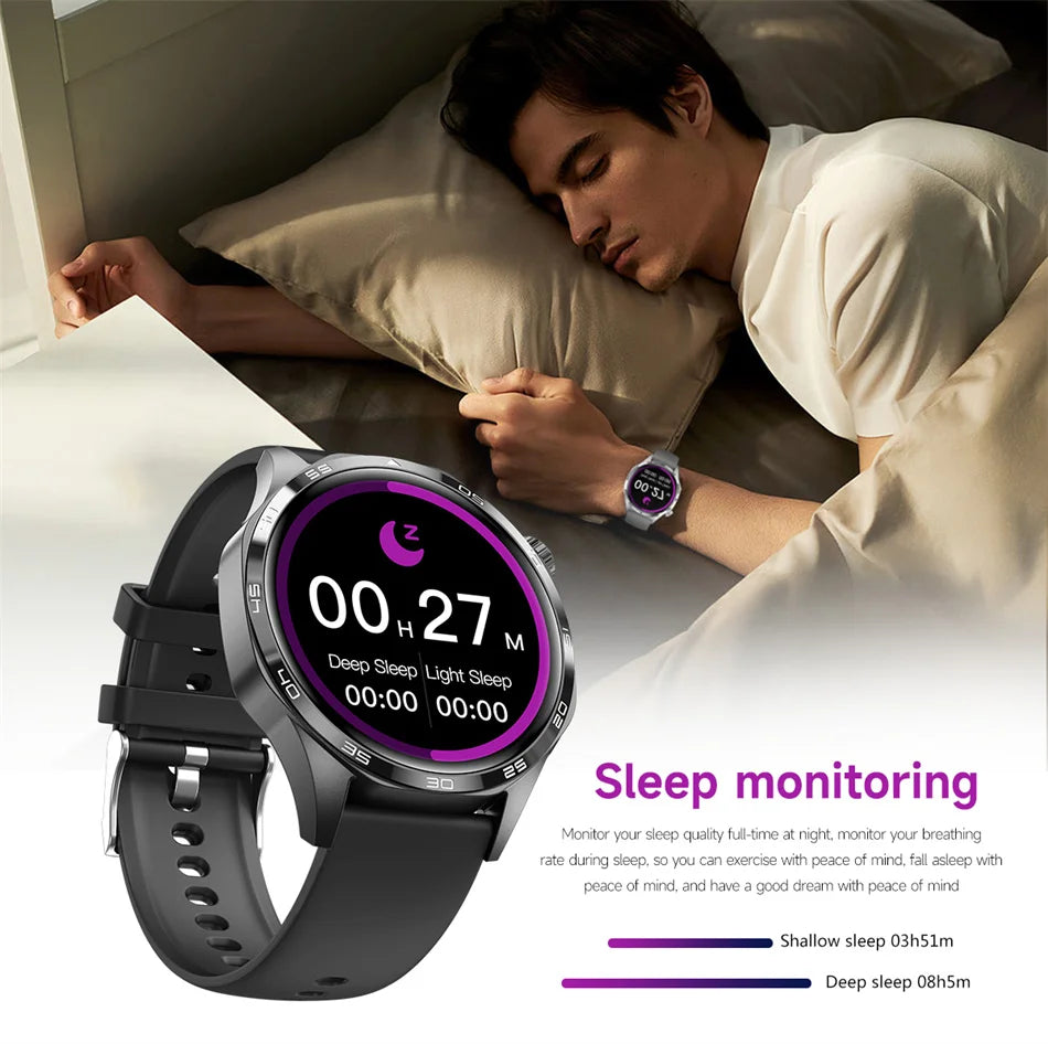 GPS Smartwatch Men 5 Pro AMOLED HD Bluetooth Call NFC Waterproof Heart Rate Fitness Watch
