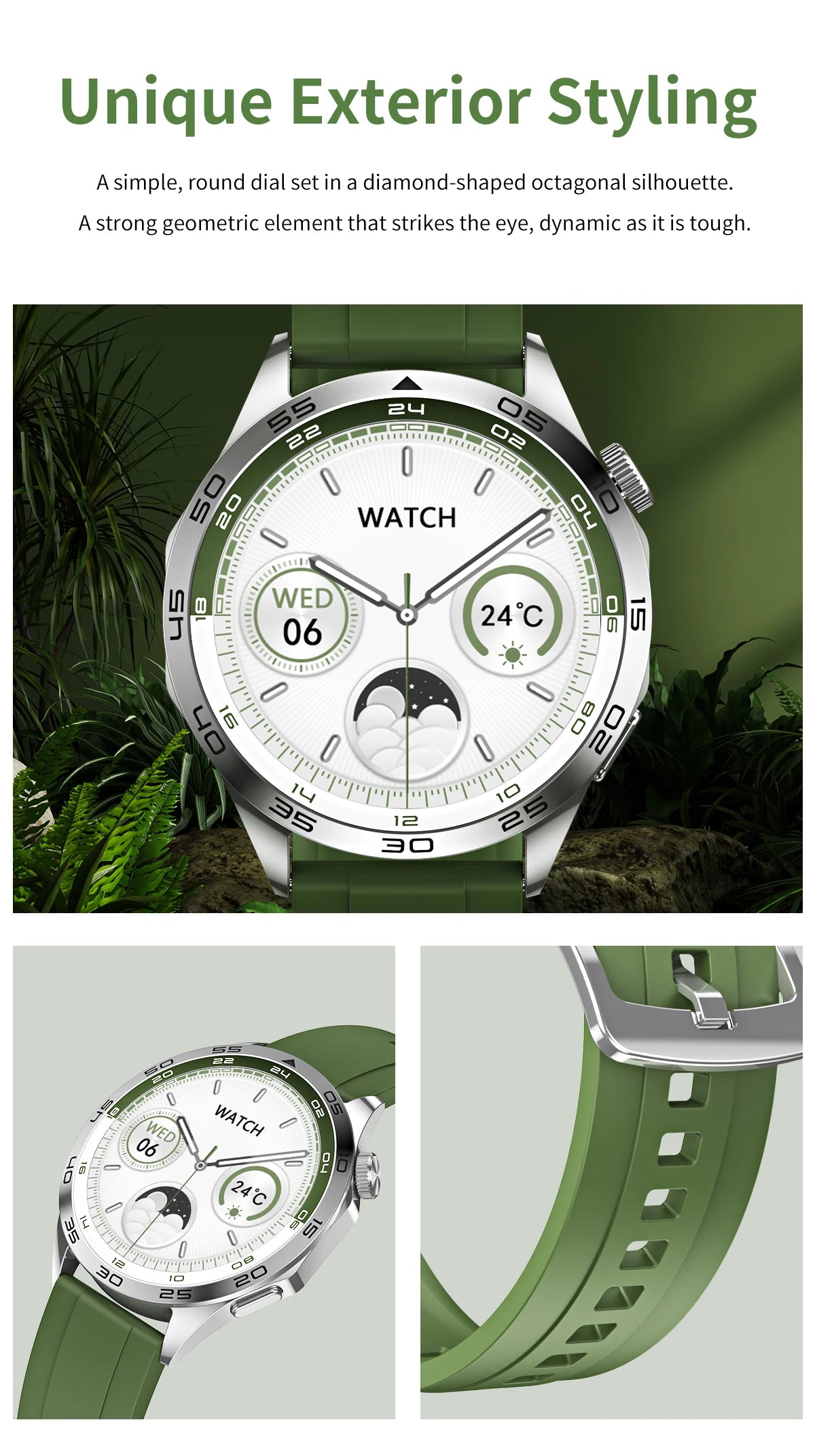 2024 Men's Smartwatch | Bluetooth Calling, IP68 Waterproof, Heart Rate Monitor, Fitness Tracker