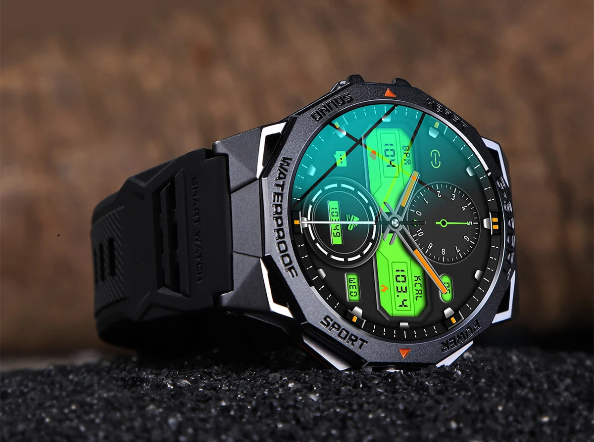 1.43" AMOLED Smart Watch for Men – Bluetooth Calls, Fitness Tracker, Heart Rate & Blood Pressure Monitor