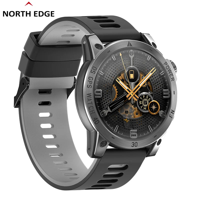 New GPS Sport Smartwatch for Men | HD AMOLED Display, 50M Waterproof, Altimeter, Compass