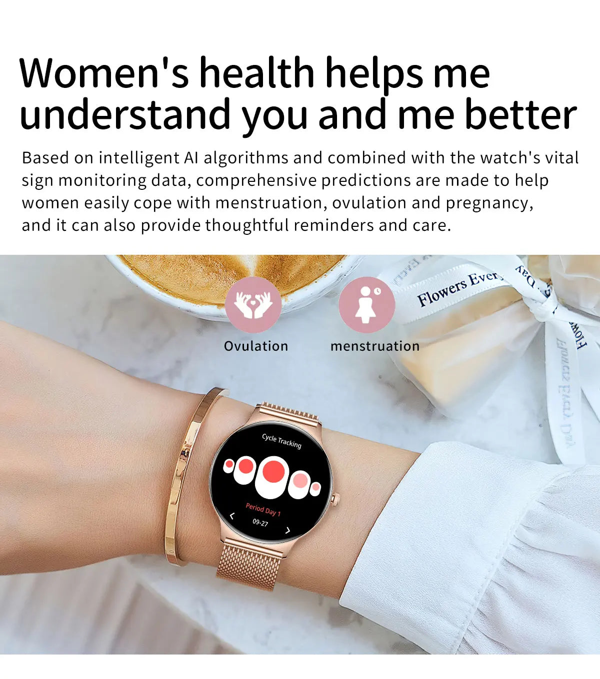 Ultra-Thin 1.43" Smart Watch HD AMOLED Screen Wireless Calling 100+ Sports Modes