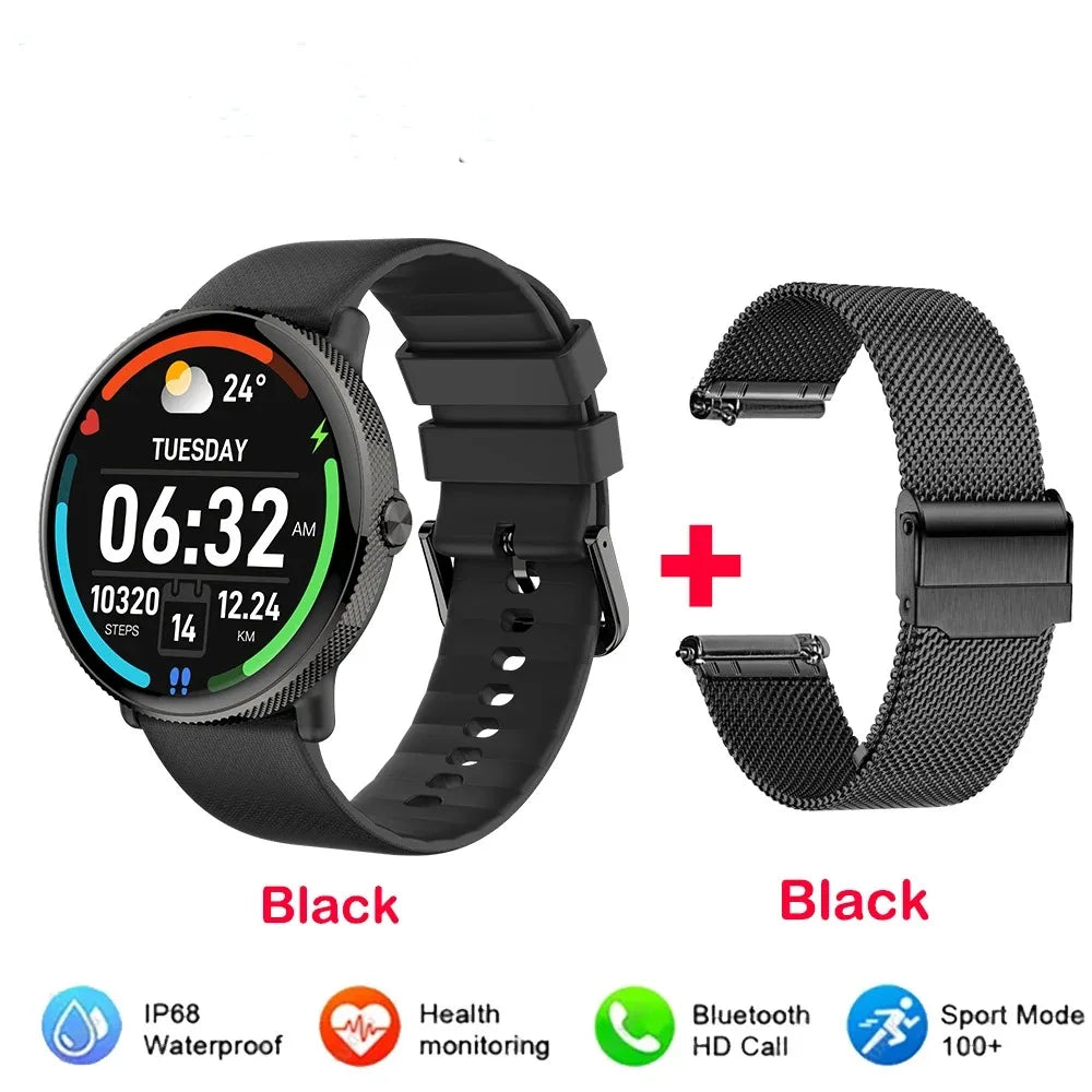 2024 Smartwatch Fitness Tracker with Bluetooth Call & IP68 Waterproof