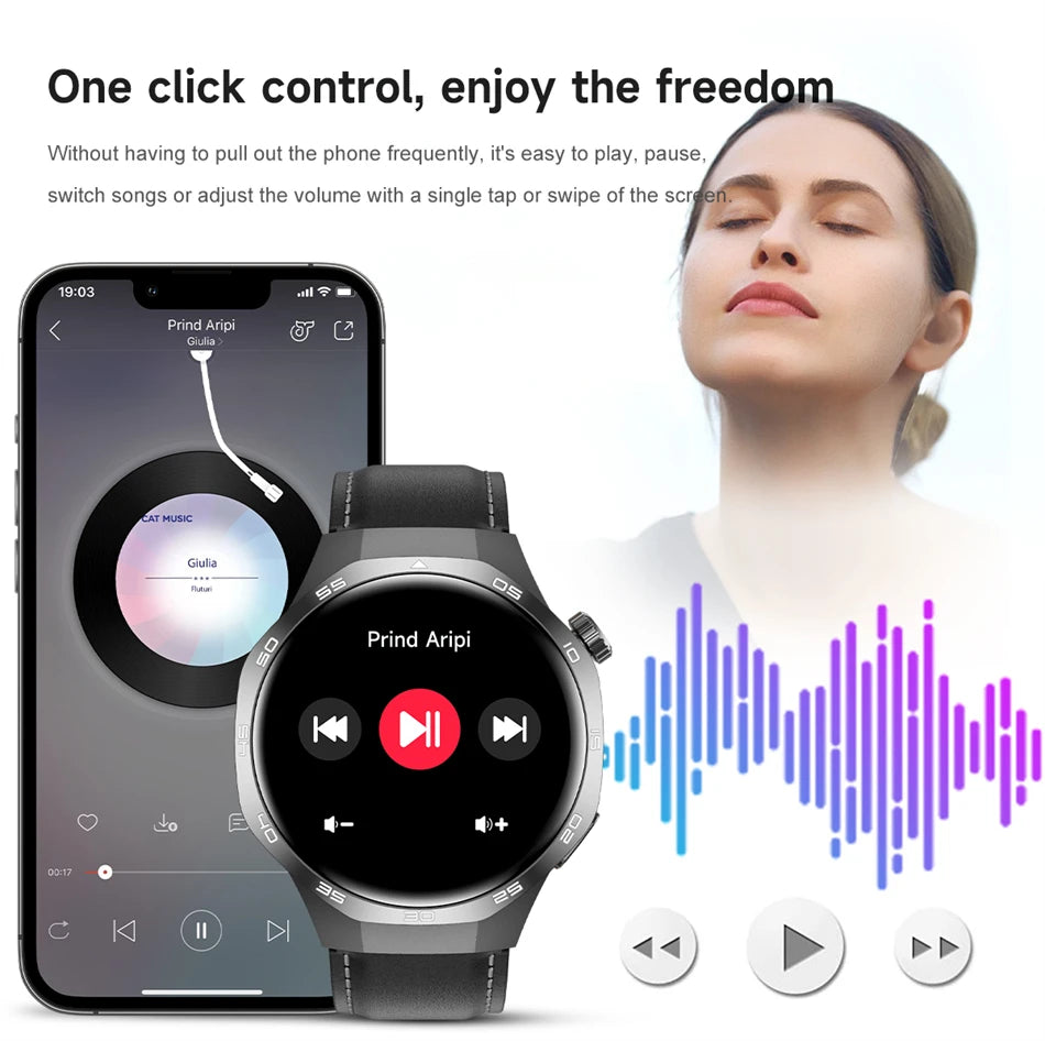 GPS Sports Smartwatch, Heart Rate, NFC, Compass, IP68 Waterproof