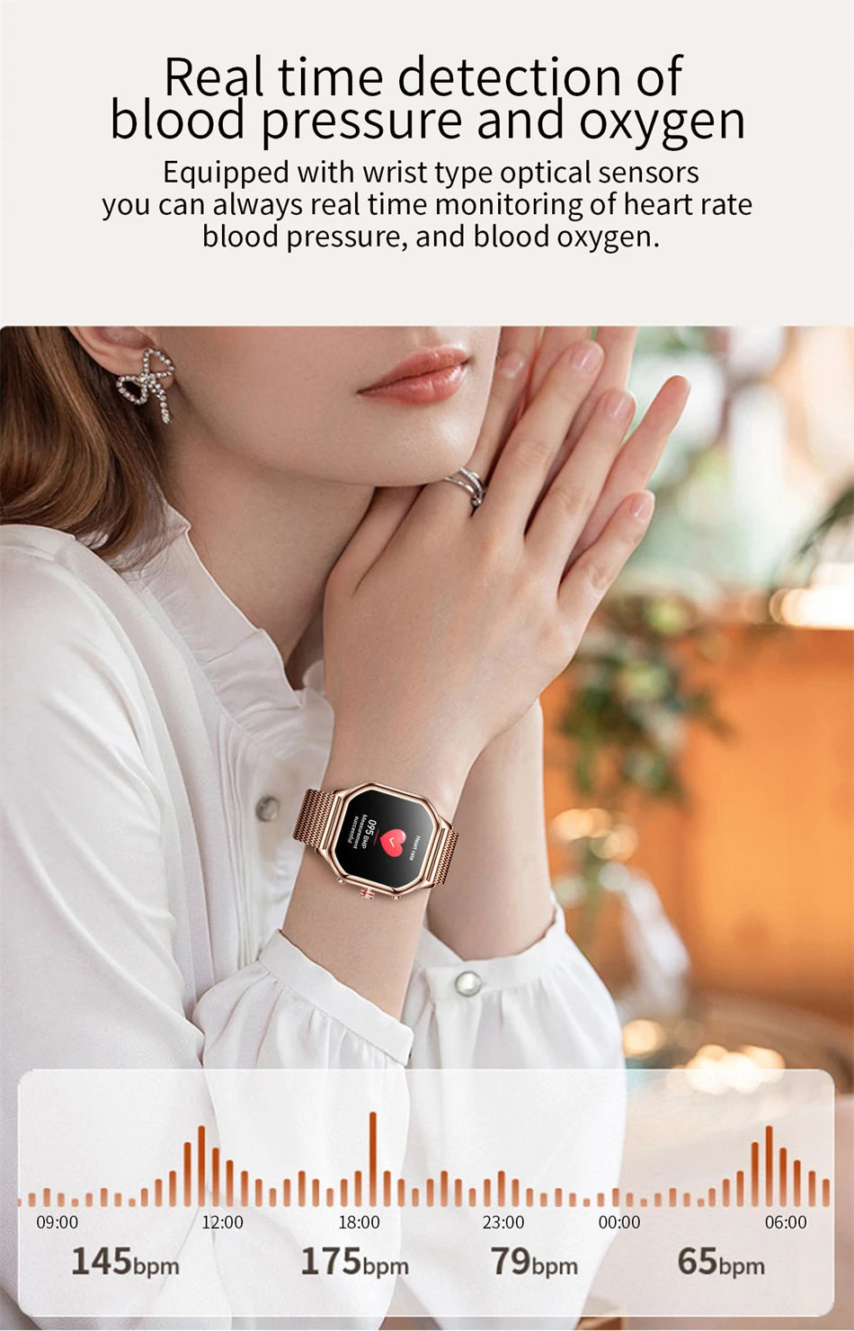 2024 Women’s Smart Watch 1.4" AMOLED Health Tracker Waterproof Bluetooth Call