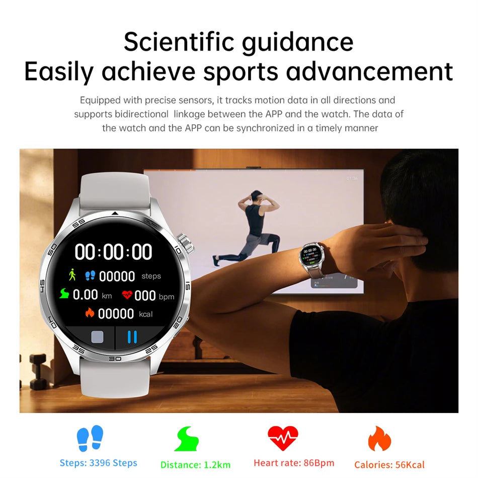 Smart Watch 5 Pro: AMOLED HD, Bluetooth Call, GPS, NFC, Fitness & Health Tracker