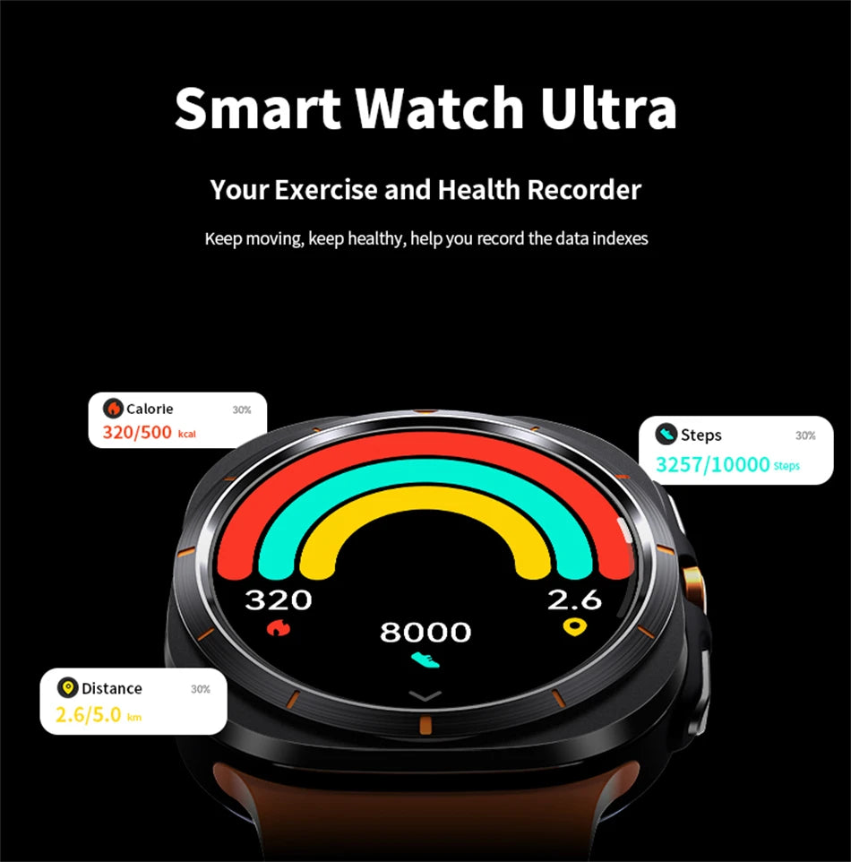 GPS AMOLED Smartwatch: Outdoor Sports, BT Calling, NFC, IP68