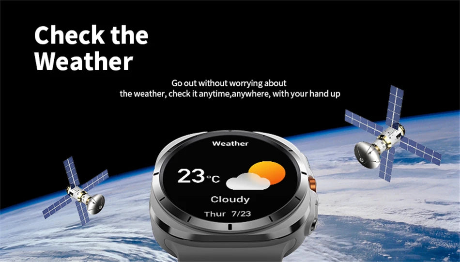 GPS AMOLED Smartwatch: Outdoor Sports, BT Calling, NFC, IP68