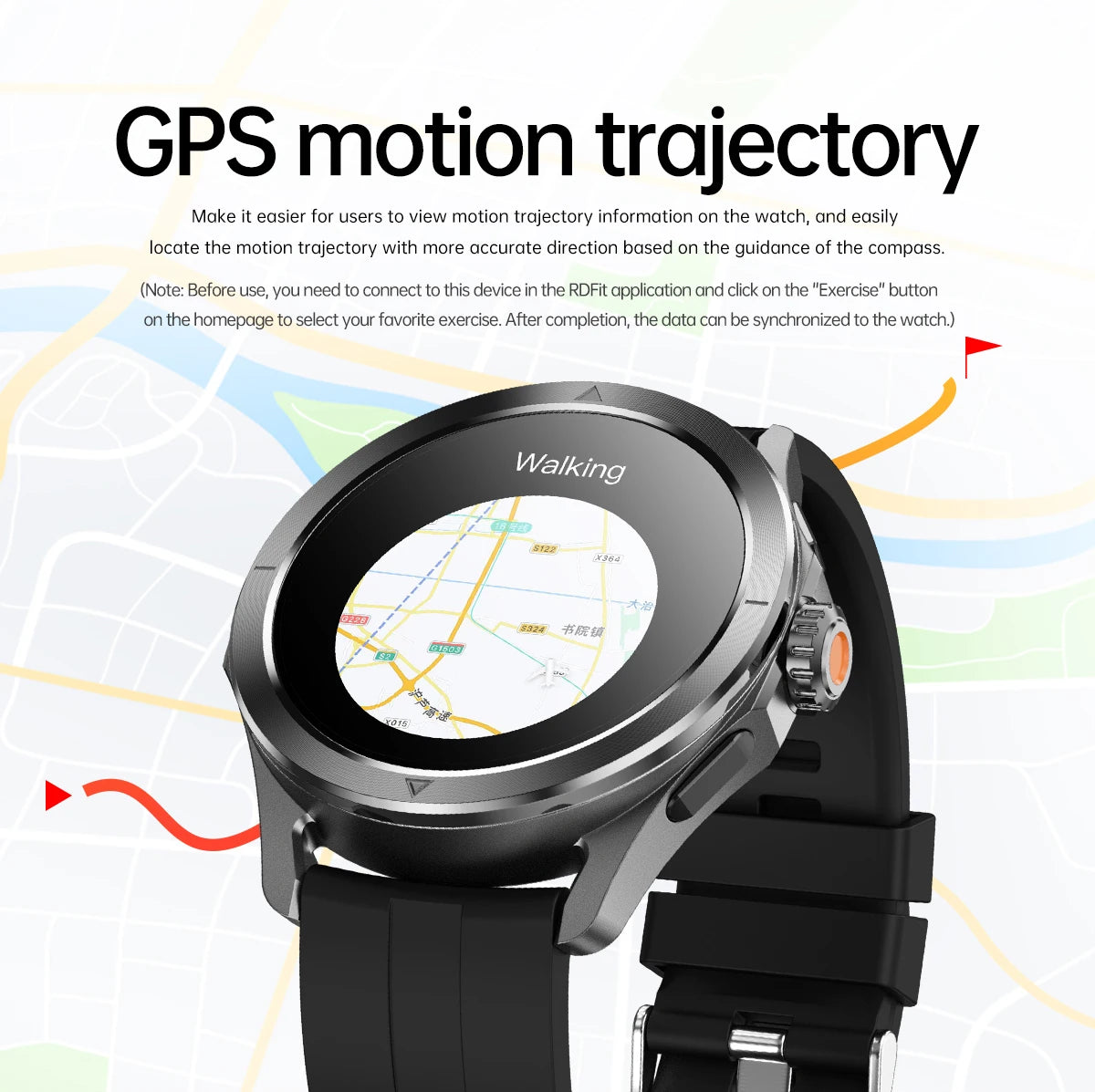 2024 S4 Ultra Smartwatch - AMOLED GPS Bluetooth NFC Call 5ATM Waterproof Fitness Tracker