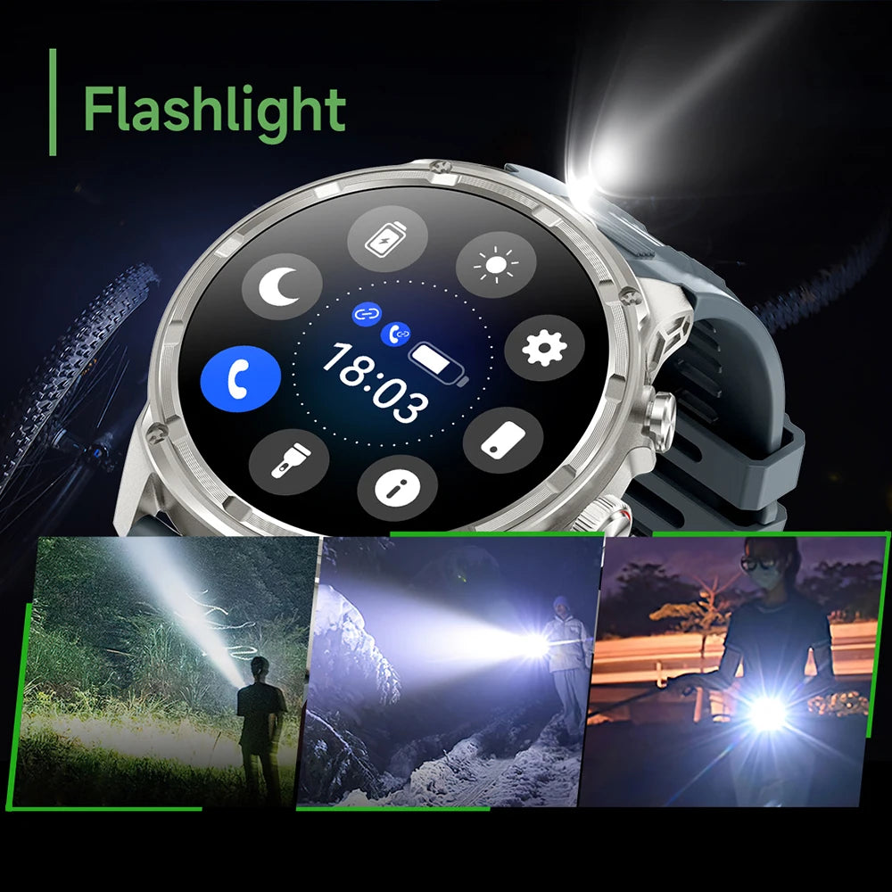 1.85" Ultra HD Smartwatch with NFC, Bluetooth Calling, 710mAh Battery, Fitness & Health Tracking