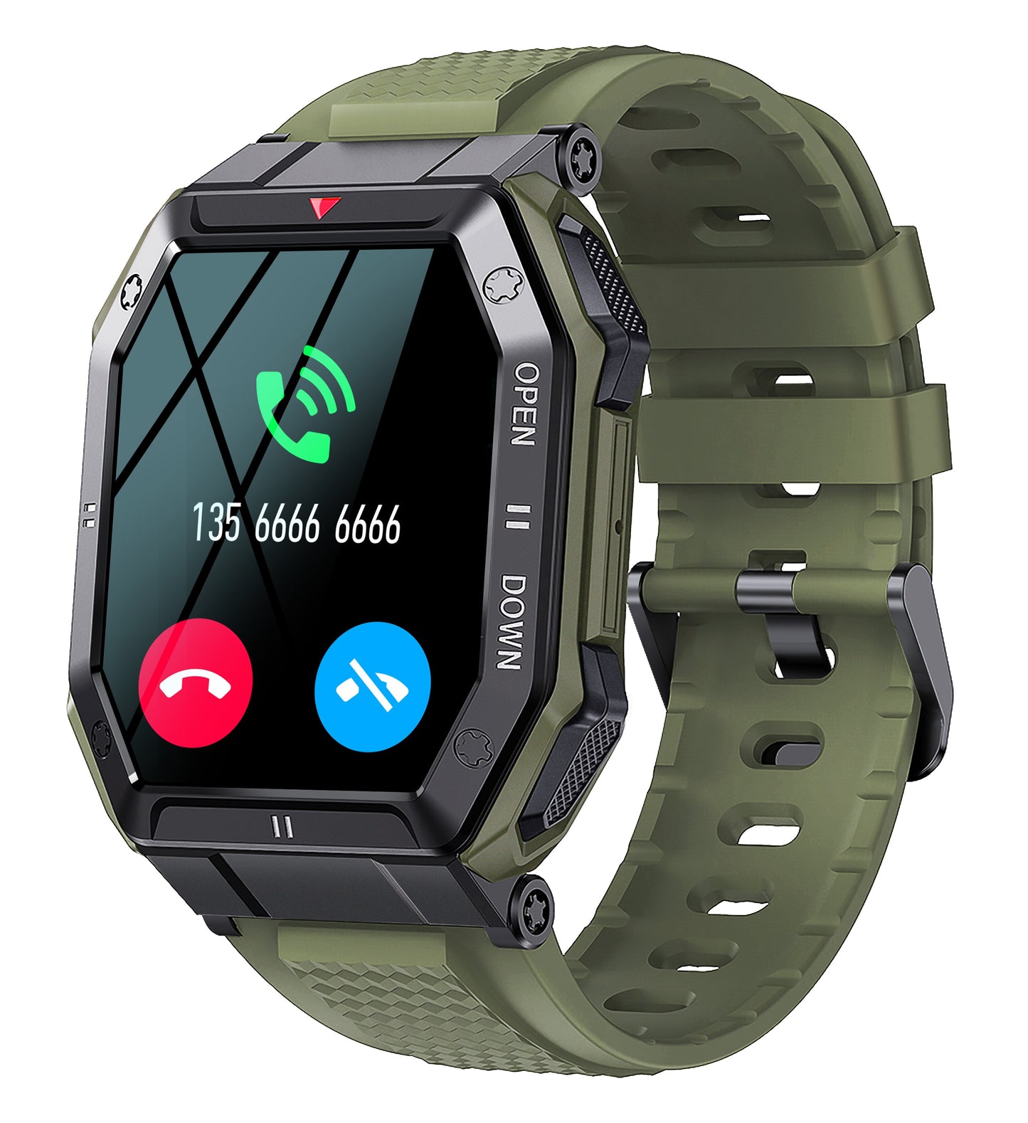 All-in-One Android iOS Smartwatch | IP68 Waterproof Health Monitor Bluetooth Call Watch.