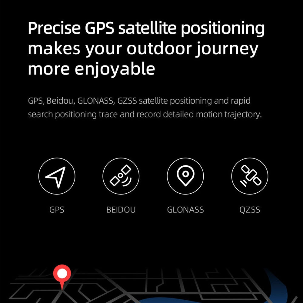 GPS Positioning Smartwatch | 1.43Inch AMOLED HD Screen Waterproof Sport Smart Watch.