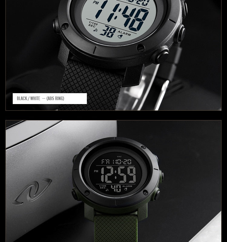 Digital Men's Watch | Waterproof LED Digital Sports Casual Fashion Wristwatch.