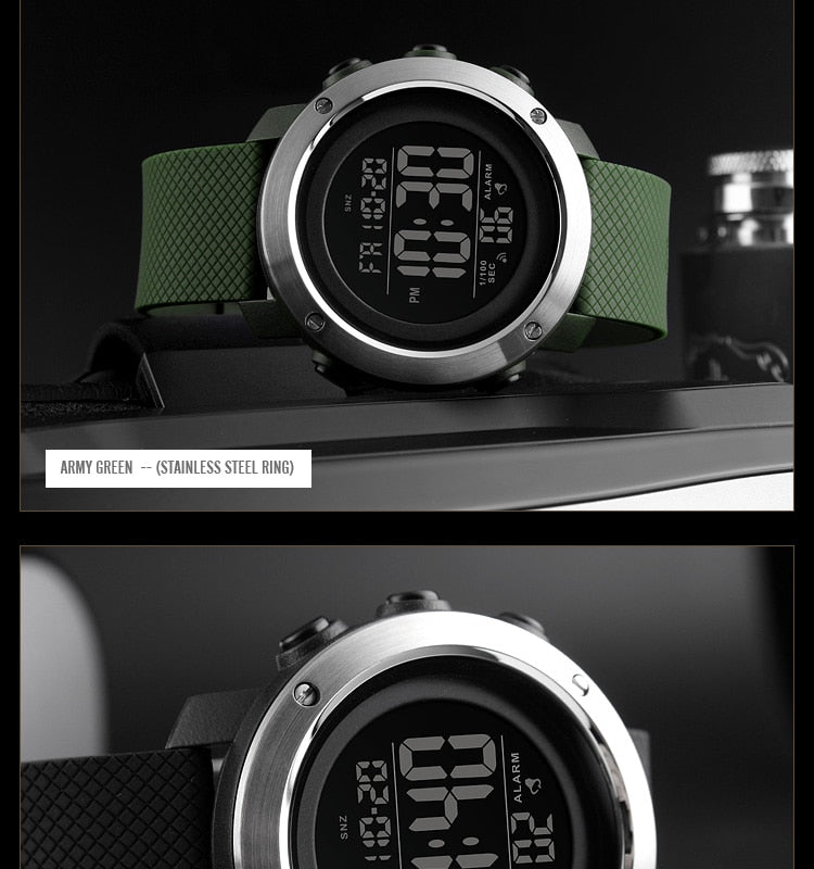 Digital Men's Watch | Waterproof LED Digital Sports Casual Fashion Wristwatch.