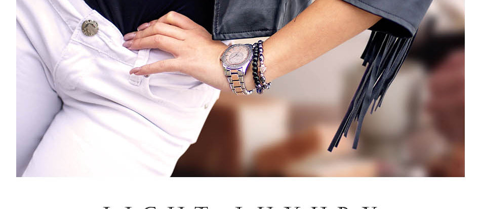 Woman's Braclet Watch | Ladies Rose Gold Quartz Crystal Wristwatch.