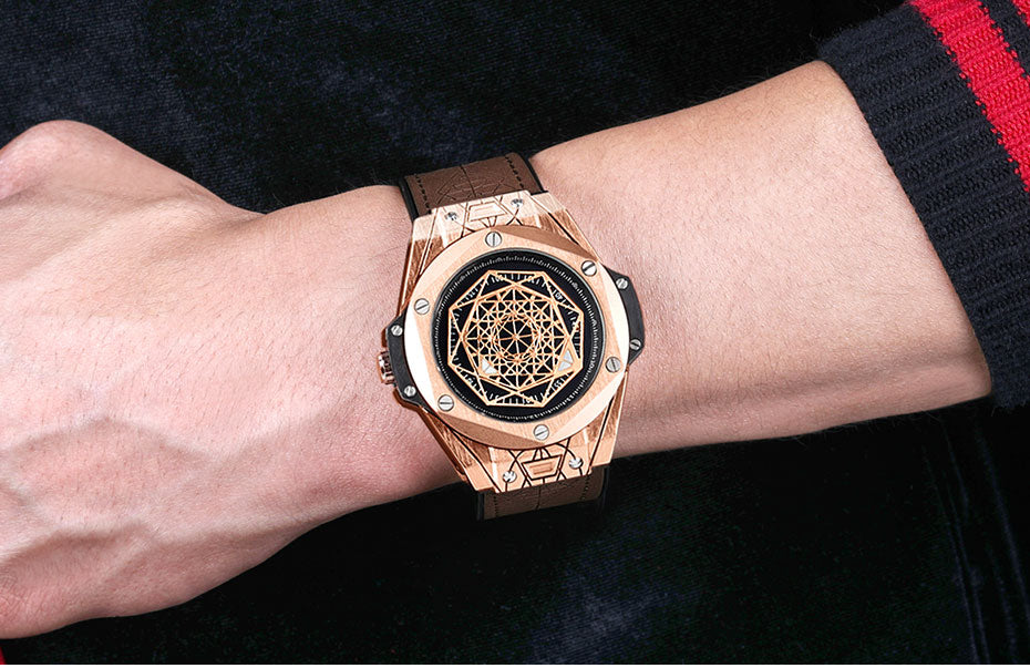 Men's Quartz Watch | Leather Strap Military Sports Waterproof Wristwatch.