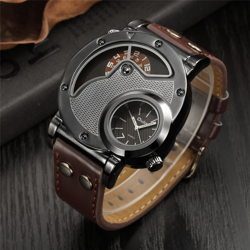 Men's Military Watch | Two Time Zone Army Sports Wristwatch.