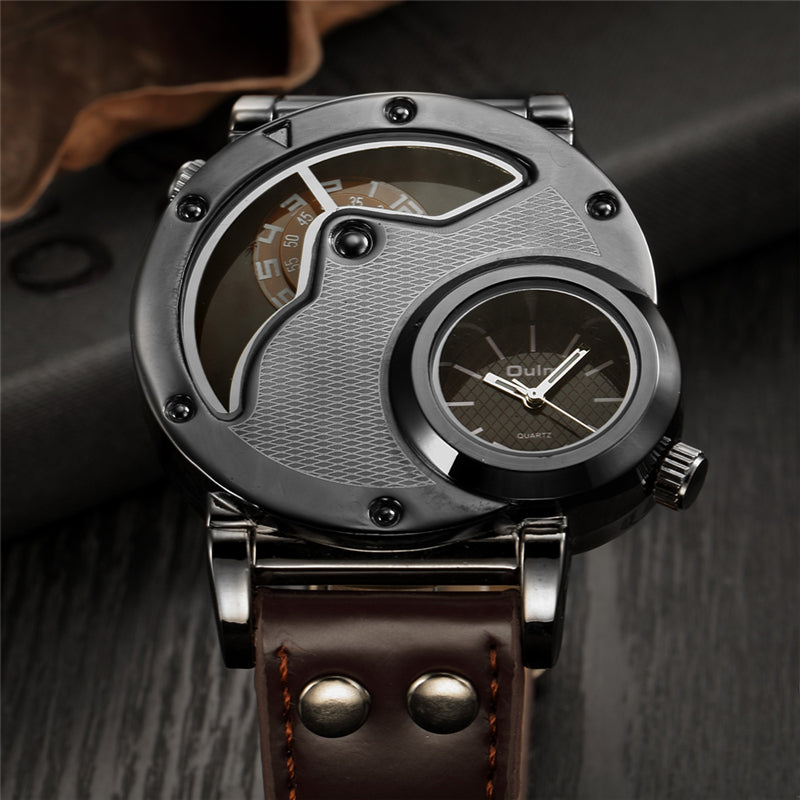 Men's Military Watch | Two Time Zone Army Sports Wristwatch.