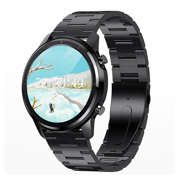 Men's Waterproof Smartwatch | Bluetooth 5.0 Full Touch 360*360 HD Amoled Screen Smart Watch.