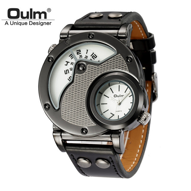 Men's Military Watch | Two Time Zone Army Sports Wristwatch.