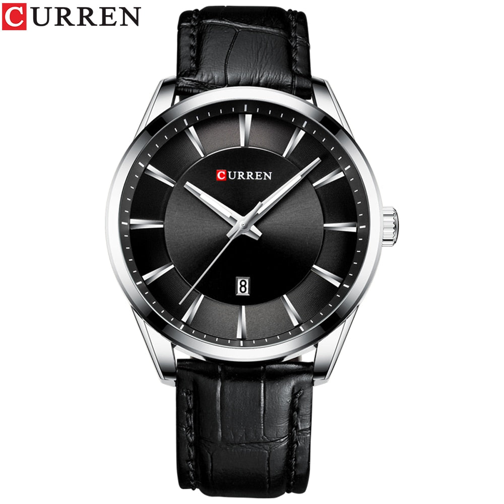 Men's Quartz Watch | Faux Leather Strap Business Luxury Top Brand Male Wristwatch.