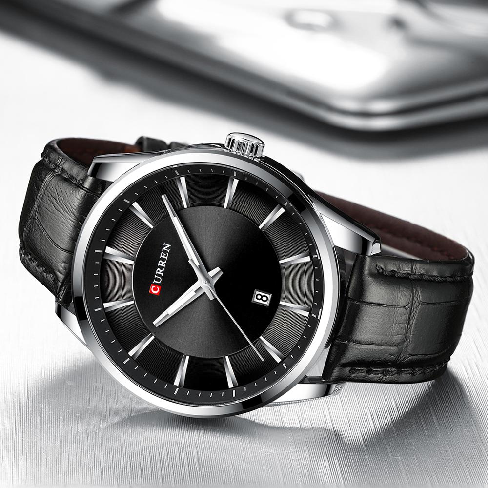 Men's Quartz Watch | Faux Leather Strap Business Luxury Top Brand Male Wristwatch.