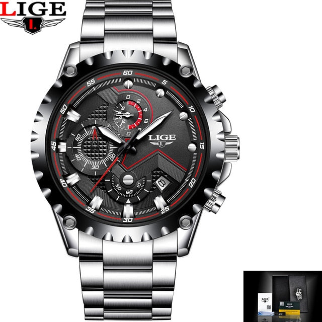Men's Quartz Sports Watch | Luxury All Steel Military Army Waterproof Wristwatch.