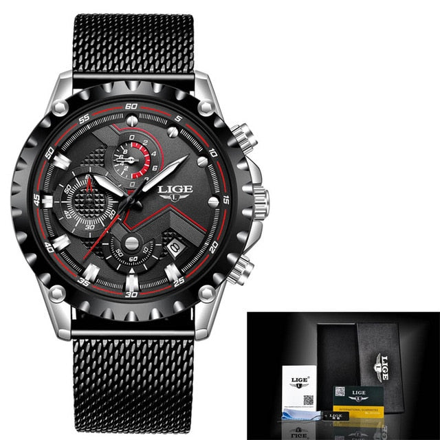 Men's Quartz Sports Watch | Luxury All Steel Military Army Waterproof Wristwatch.