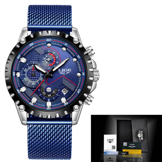 Men's Quartz Sports Watch | Luxury All Steel Military Army Waterproof Wristwatch.
