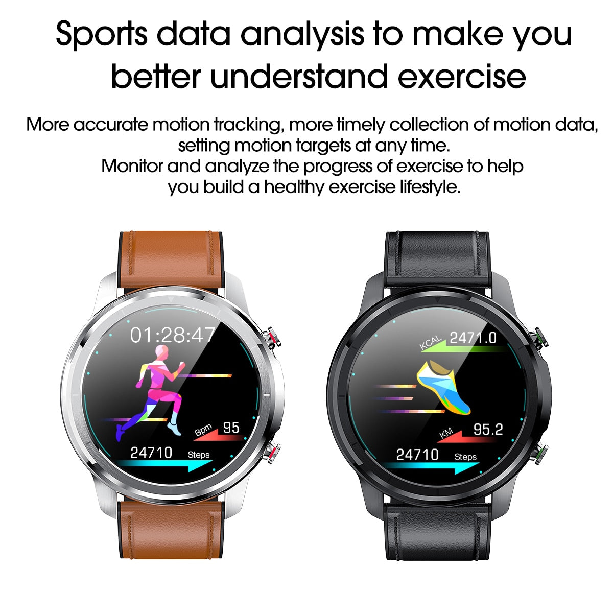 Men's Waterproof Smartwatch | Bluetooth 5.0 Full Touch 360*360 HD Amoled Screen Smart Watch.