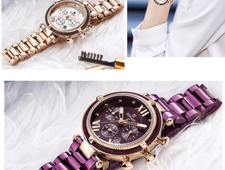 Woman's Quartz Watch | Waterproof Fashion Luxury Casual Ladies Wristwatch.