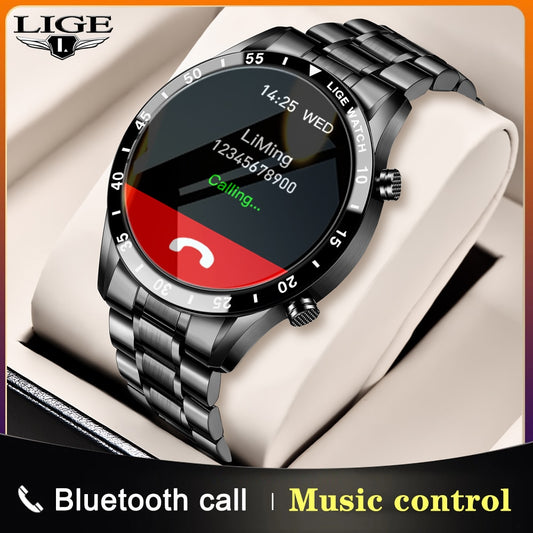 Android Bracelet Smartwatch | Unisex Sport Heart Rate Fitness Waterproof Bluetooth Call Watch.