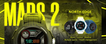 Men's Dive Sports Digital Watch | Military Luxury Full Steel Waterproof 200m Compass Altimeter