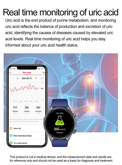 Pulse Physiotherapy CES Sleep Aid Smartwatch Men, ECG, HD Screen, Health Monitor, Bluetooth Call