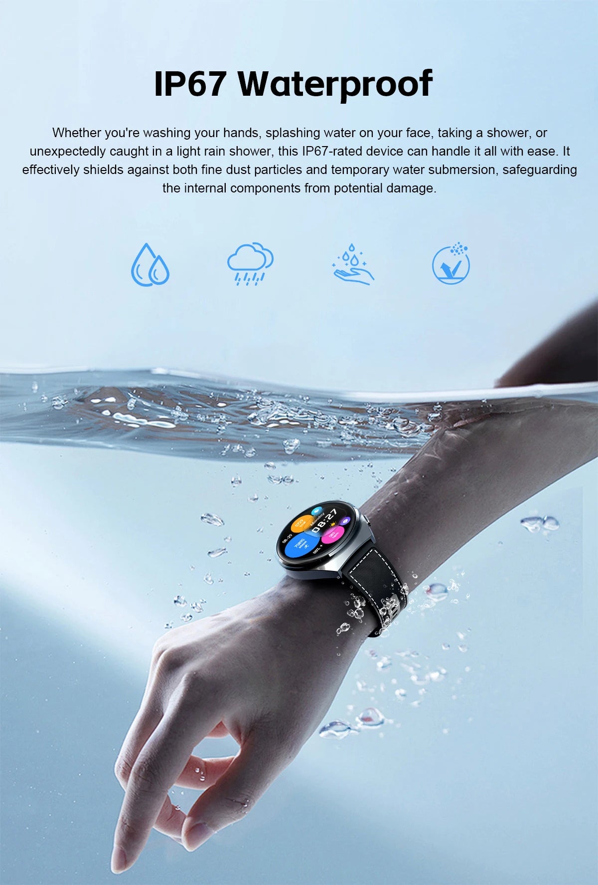 2-in-1 Smartwatch with TWS Earbuds, Heart Rate & Blood Oxygen Monitor, Bluetooth Call, NFC