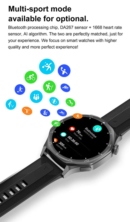 2025 New Smartwatch - 4GB Memory, AMOLED Screen, NFC, Bluetooth Call, Video Playback